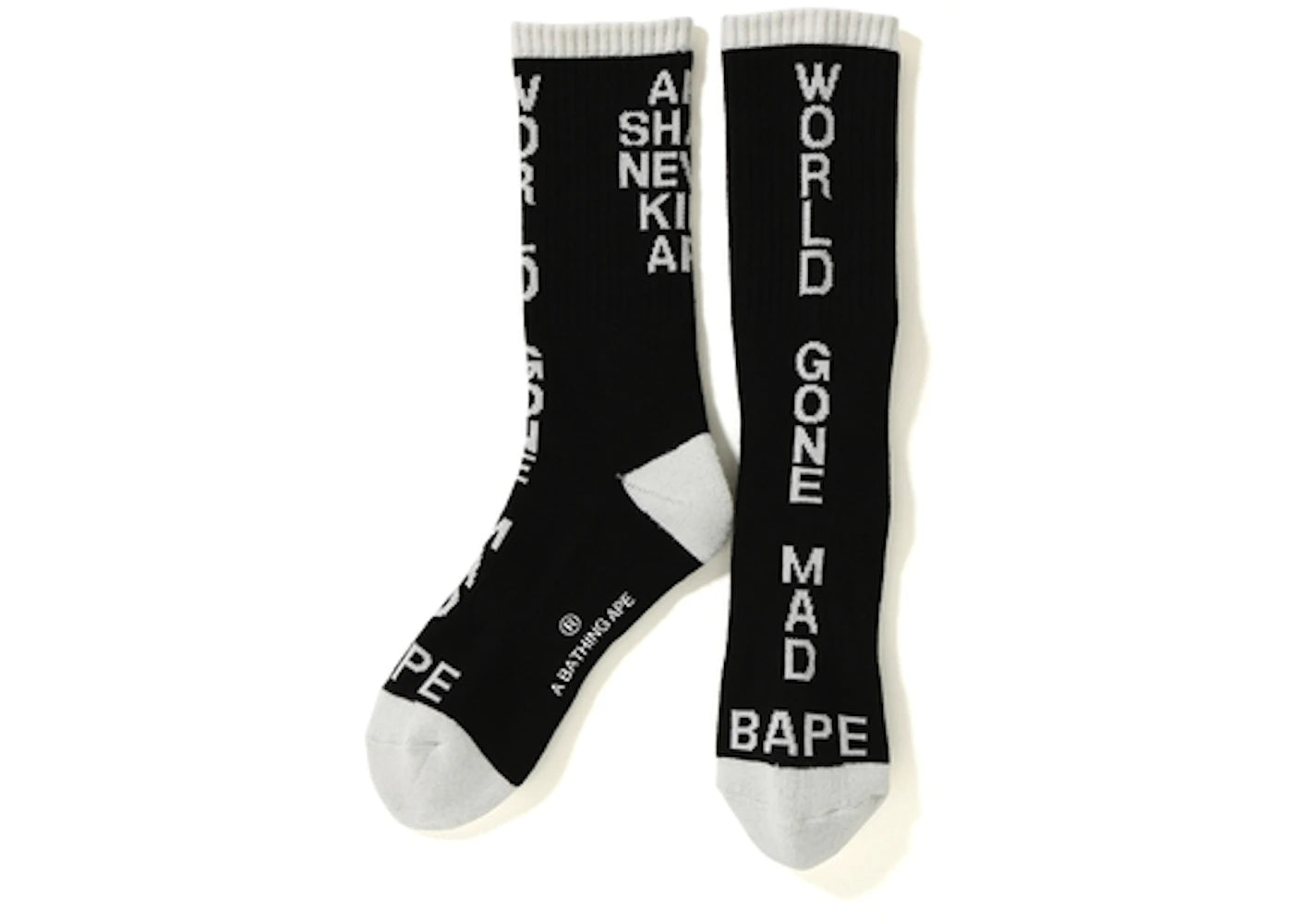 BAPE WGM ASNKA Socks Black