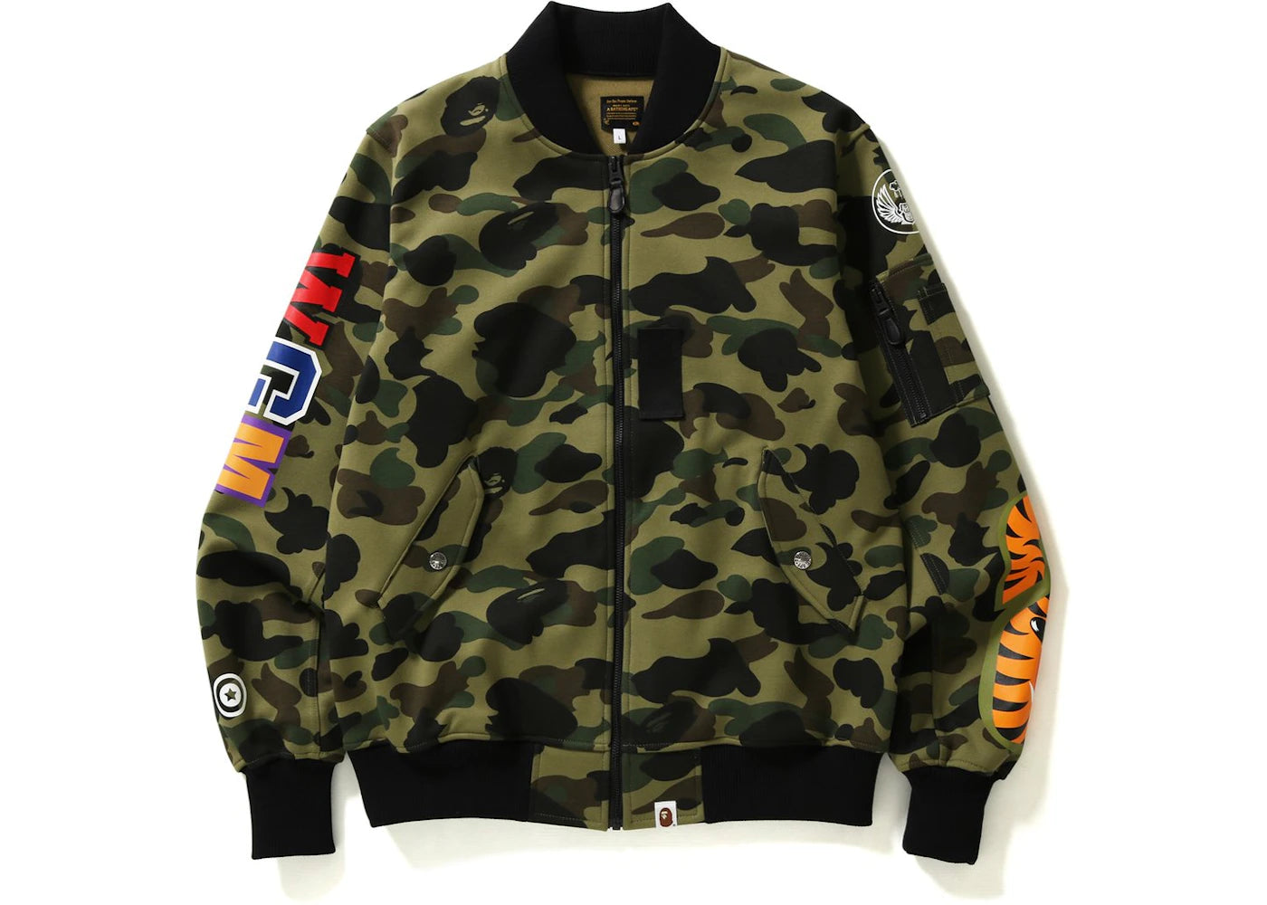 BAPE Windstopper 1st Camo Shark Sweat Ma-1 Ma-1 Green