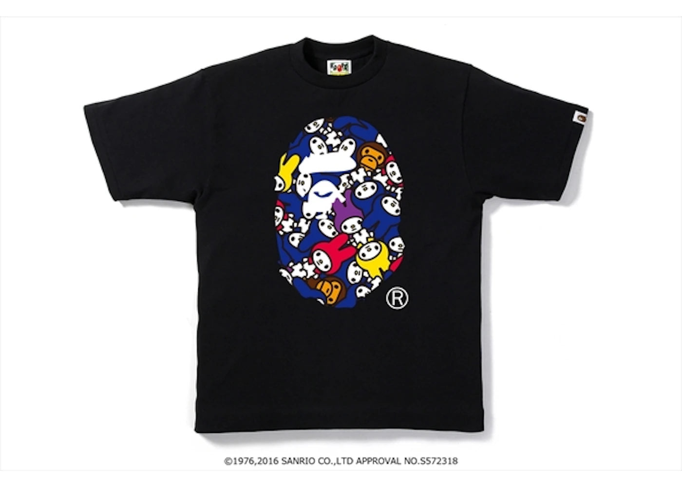 BAPE X My Melody Ape Head Tee Black