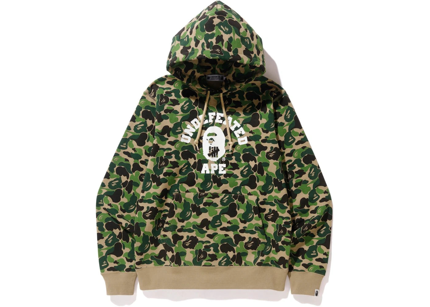 BAPE X Undefeated ABC College Pullover Hoodie Green