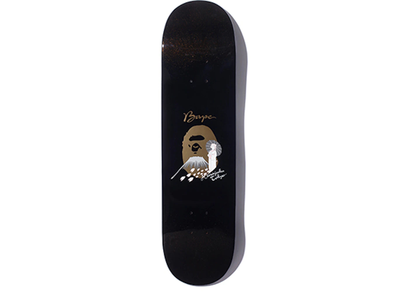 BAPE XXV Japanese Lacquered Skateboard Deck Black