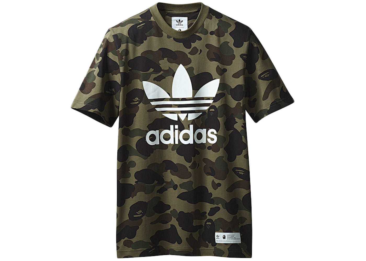 BAPE x adidas adicolor Tee Olive Cargo