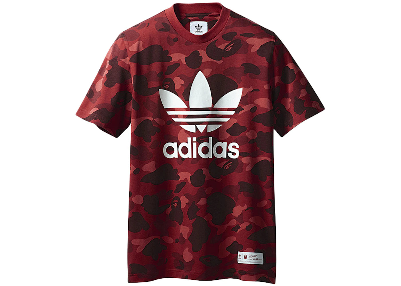 BAPE x adidas adicolor Tee Raw Red
