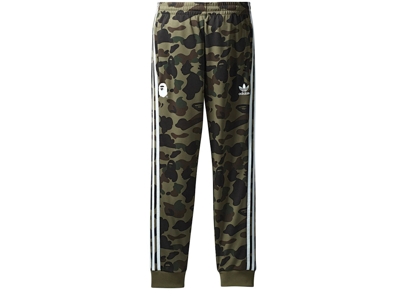 BAPE x adidas adicolor Track Pants Olive Cargo