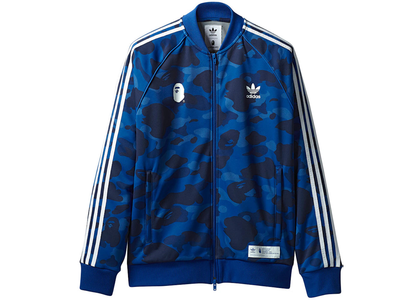 BAPE x adidas adicolor Track Top Blue