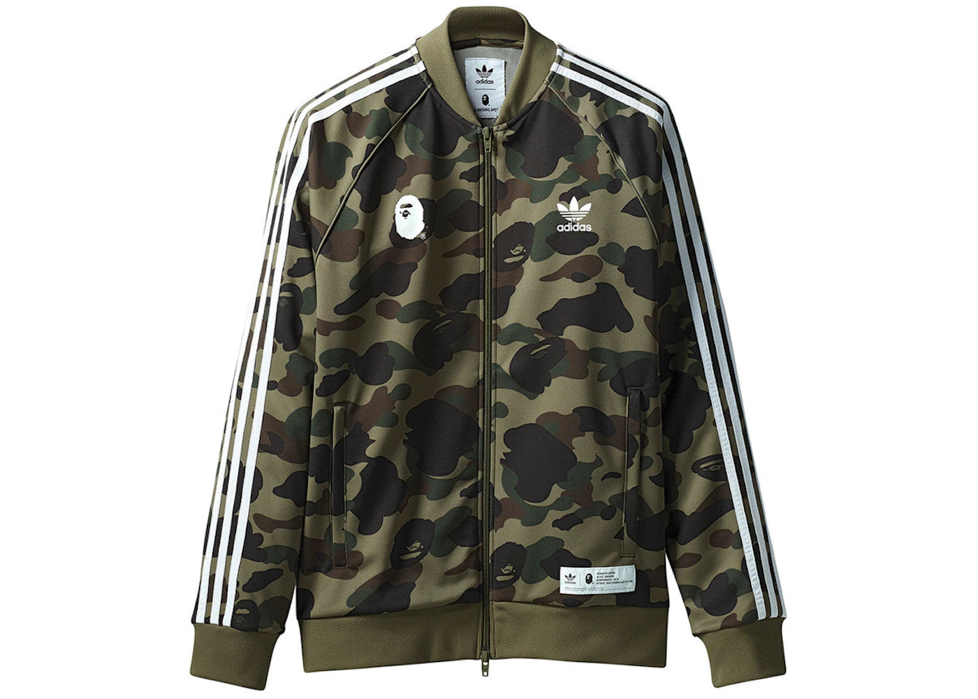 BAPE x adidas adicolor Track Top Olive Cargo