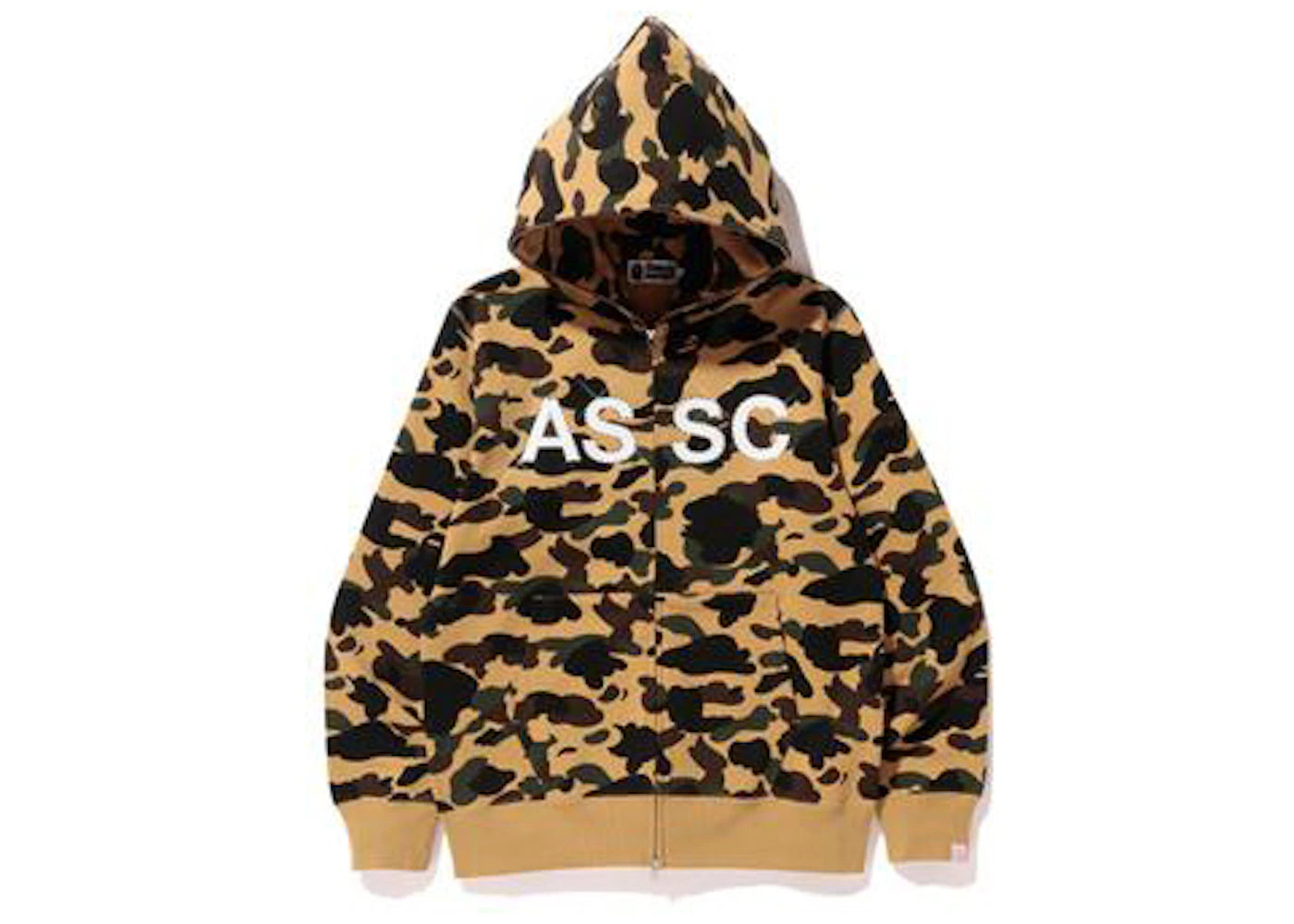 BAPE x Anti Social Social Club 1st Camo Full Zip Hoodie (FW19) Yellow Camo