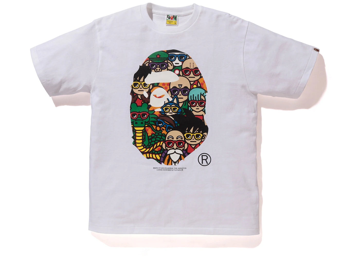 BAPE x Dragon Ball Z LA Exclusive Ape Head T-shirt White