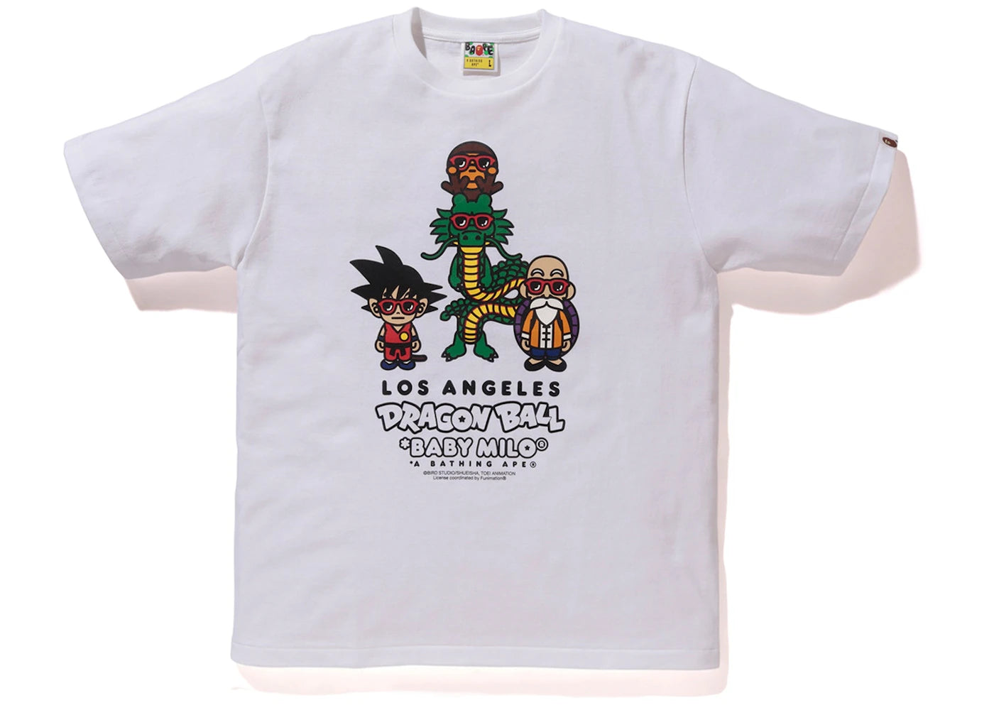 BAPE x Dragon Ball Z LA Exclusive Baby Milo T-shirt White