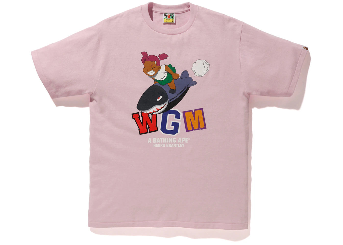 BAPE x Hebru Brantley 5 Tee Pink
