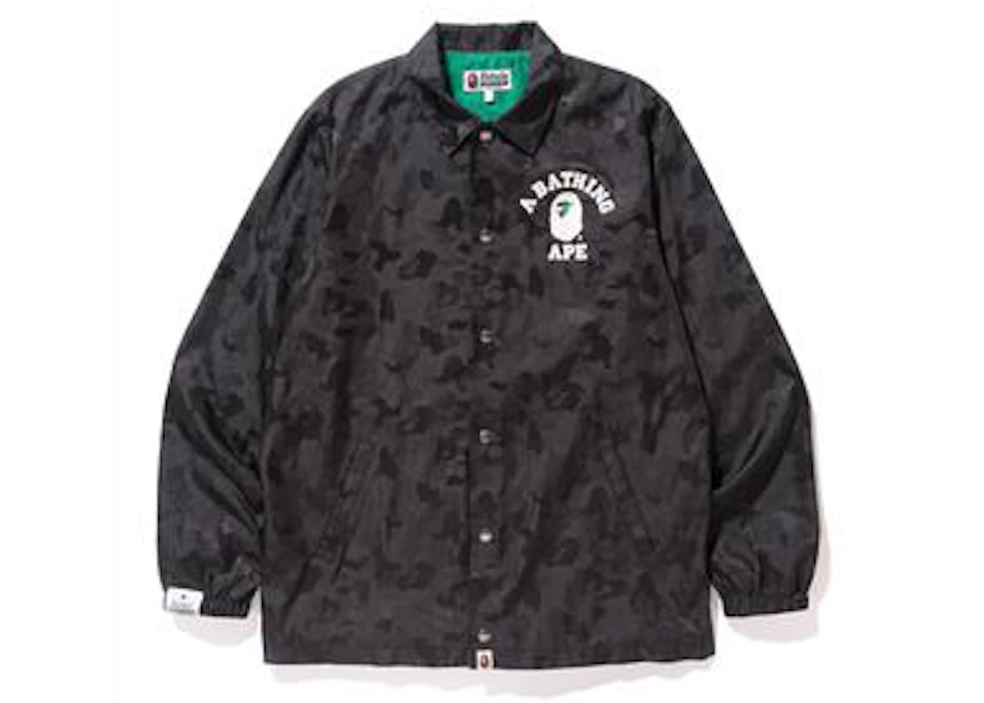 BAPE x Heineken 100 Jacquard Camo Coaches Jacket Black