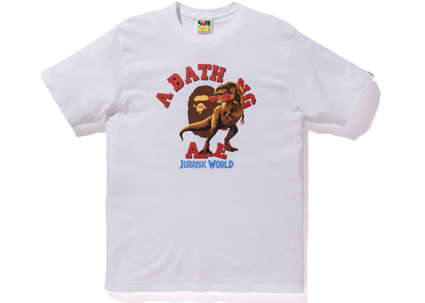 BAPE x Jurassic World Raptor College Tee White – Side Kicks