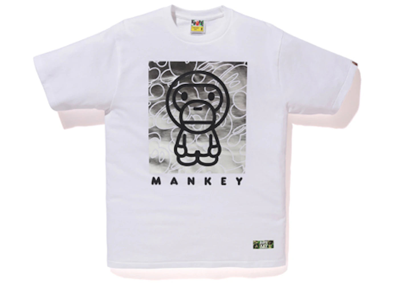 BAPE x Mankey Baby Milo Tee White