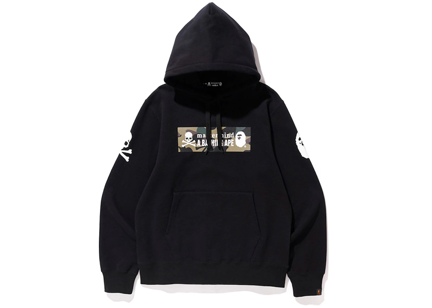 BAPE x Mastermind Japan Camo Logo Pullover Hoodie Black/Green