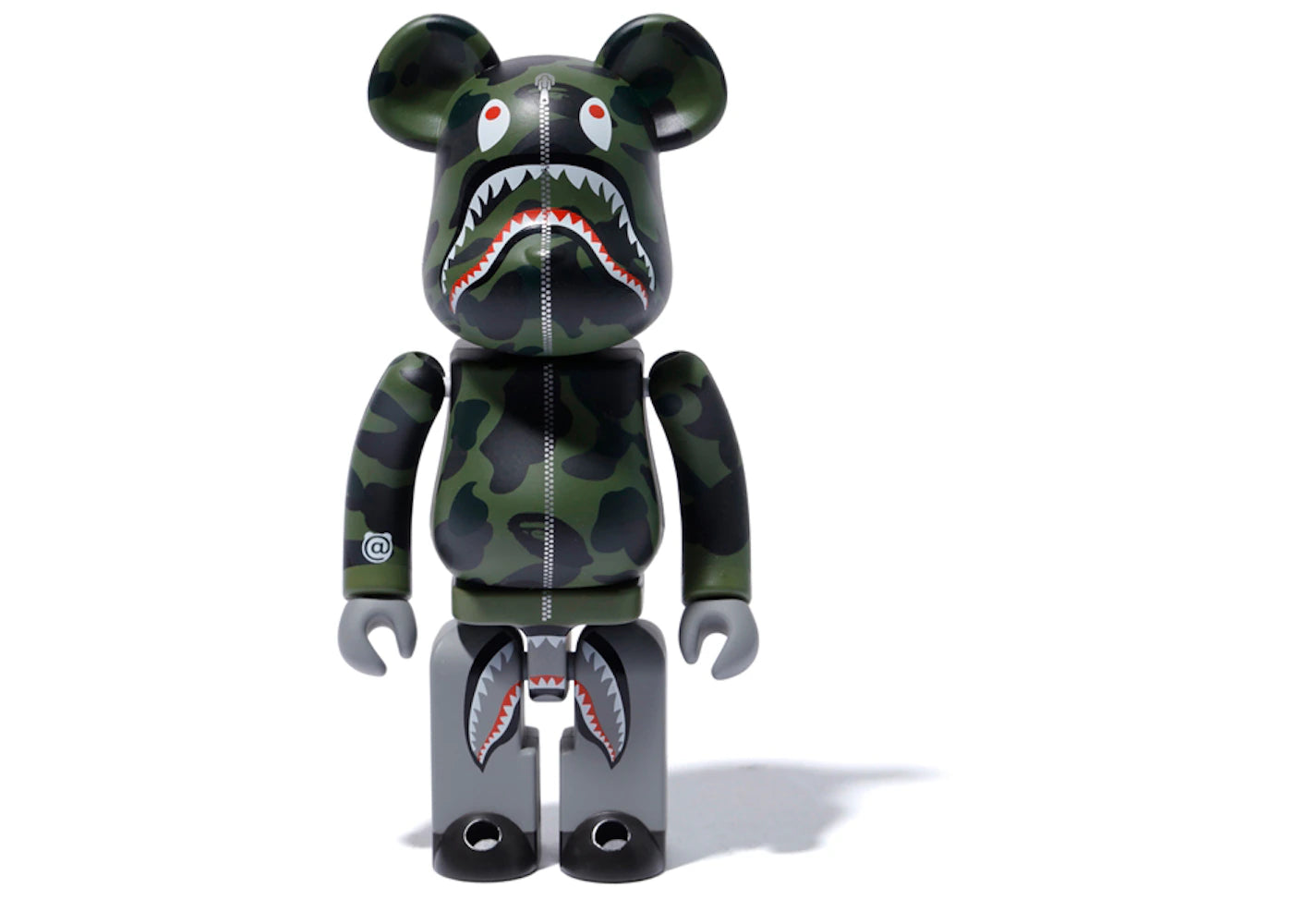 Bearbrick x Medicom 1st Camo Shark Superalloy Chogokin 200% Bearbrick Green