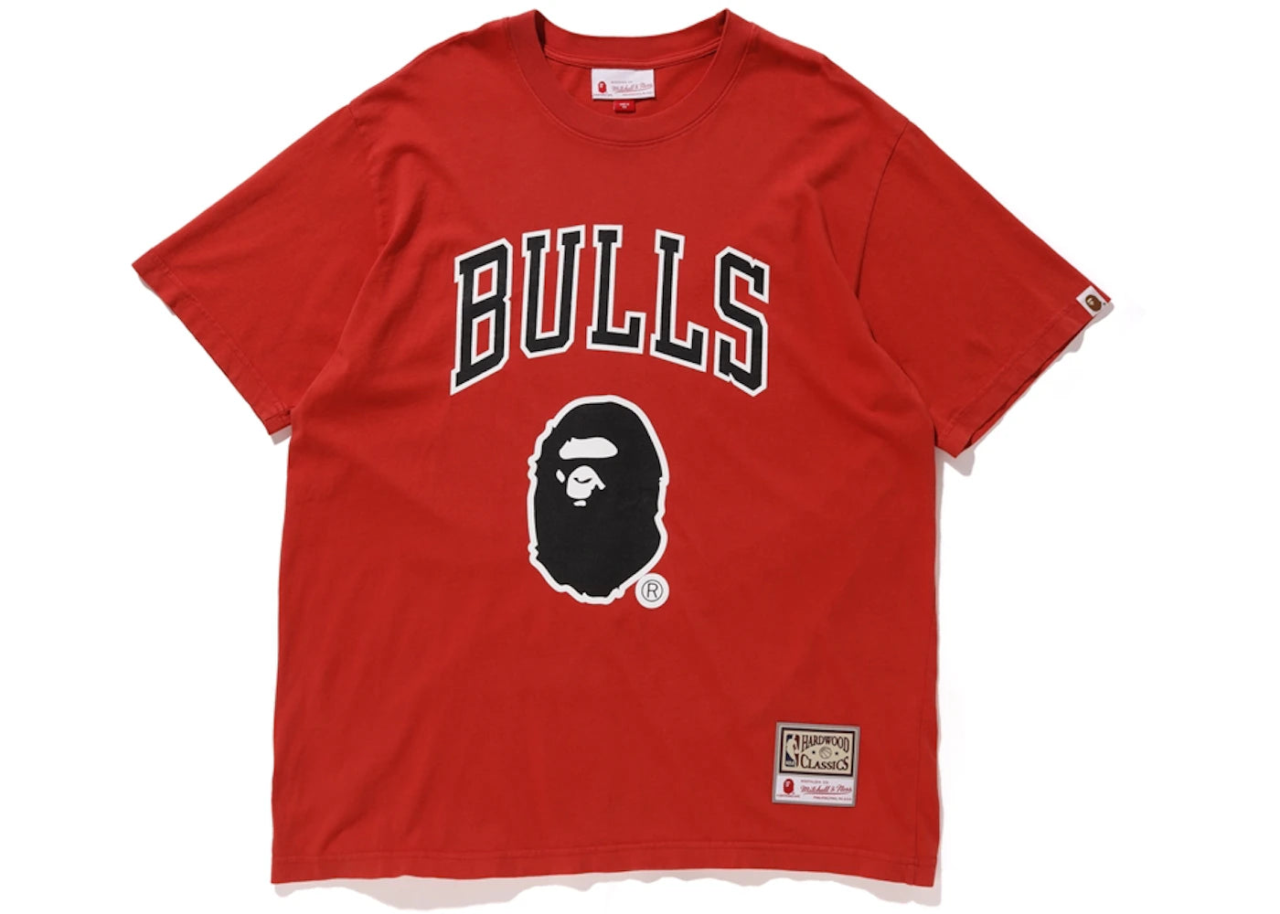 BAPE x Mitchell & Ness Bulls Tee Red