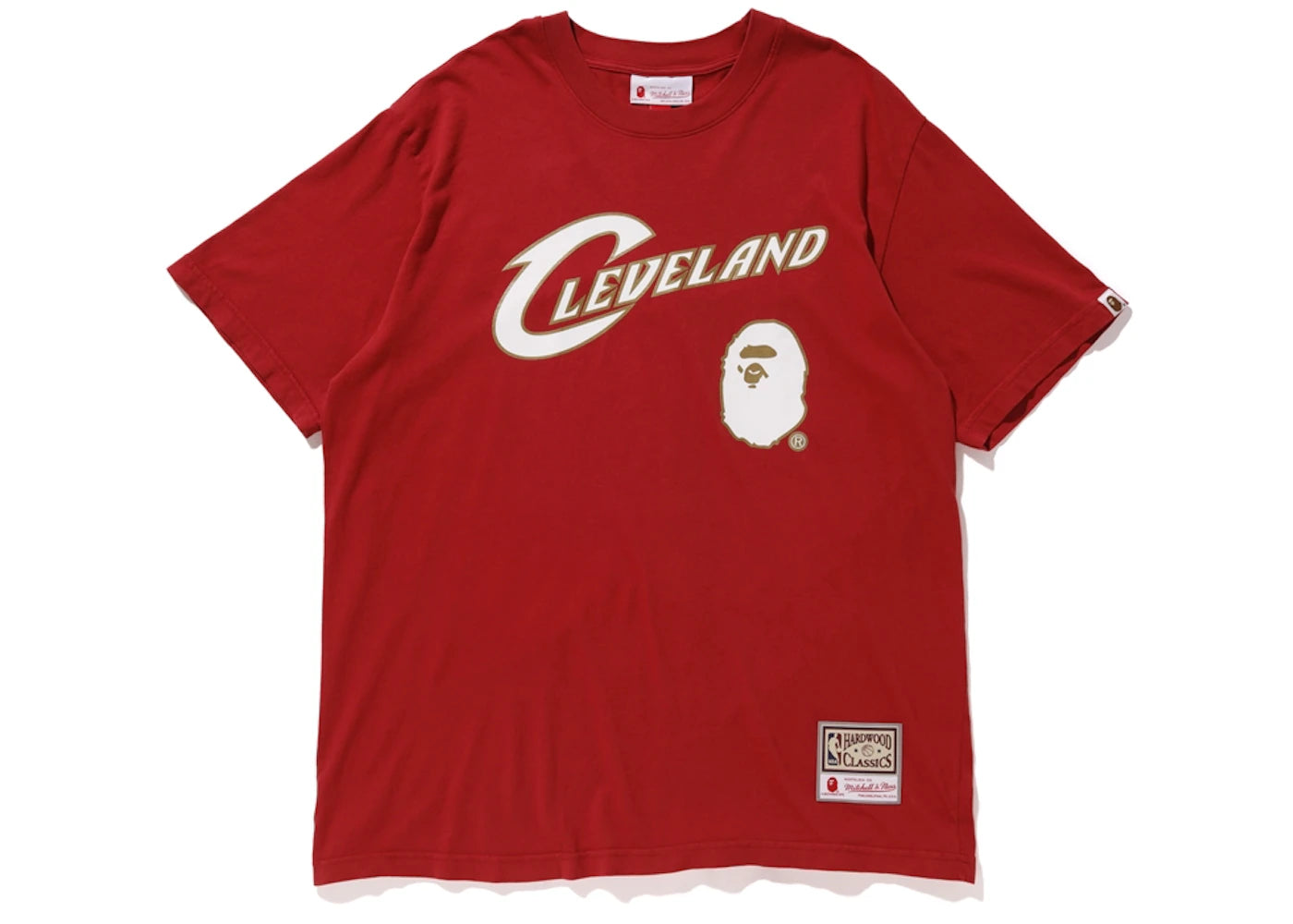 BAPE x Mitchell & Ness Cavs Tee Burgundy