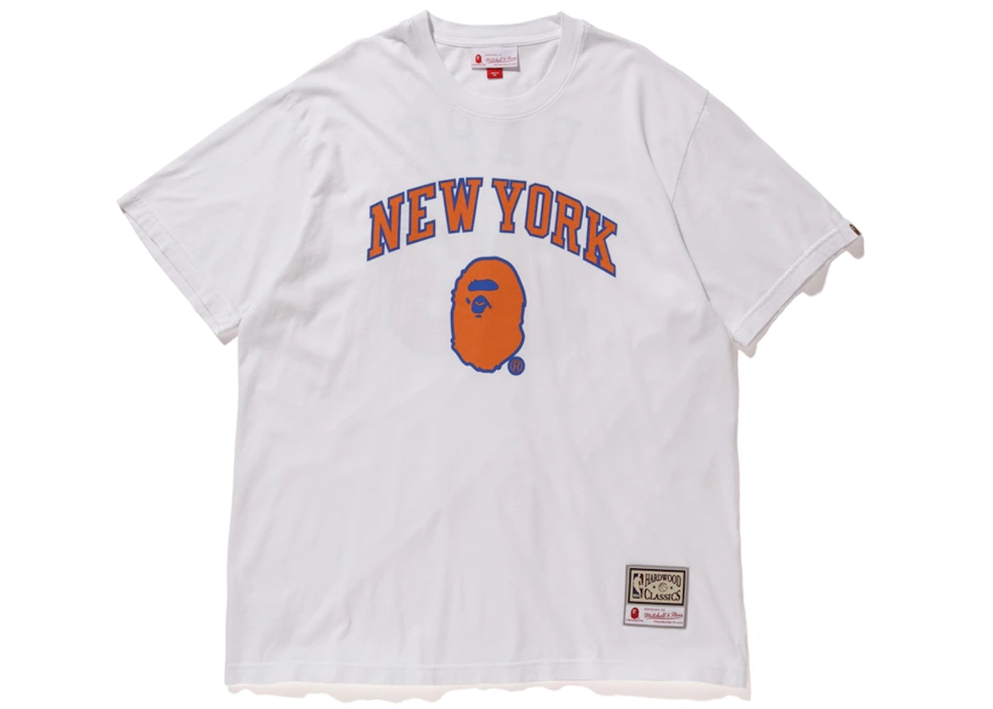 BAPE x Mitchell & Ness Knicks Tee White