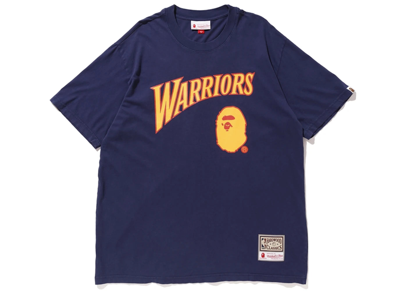 BAPE x Mitchell & Ness Warriors Tee Navy