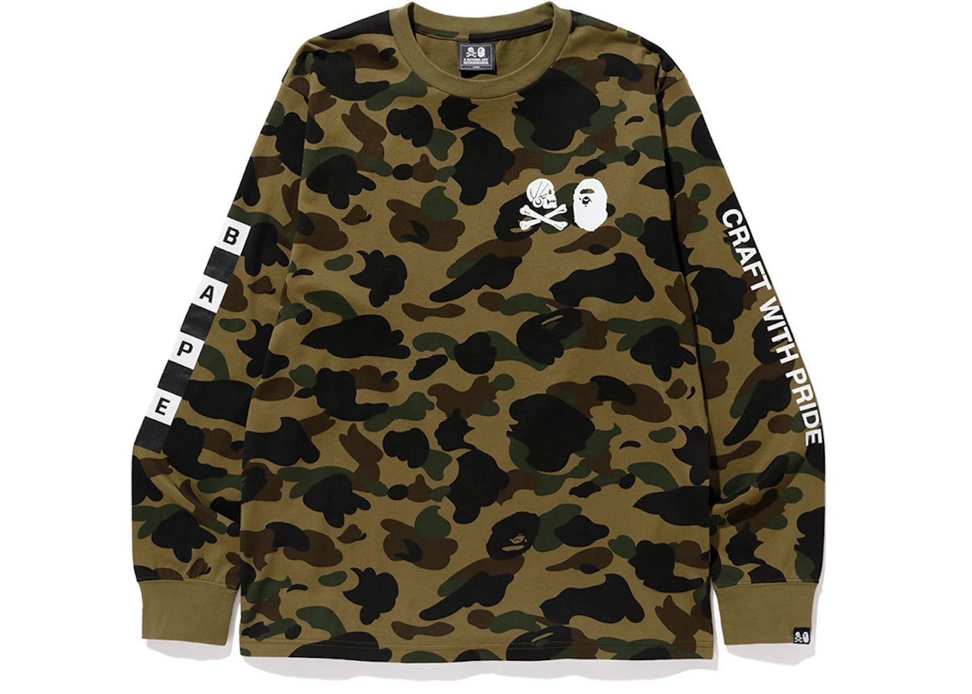 BAPE x Neighborhood Camo Long Sleeve Tee Green