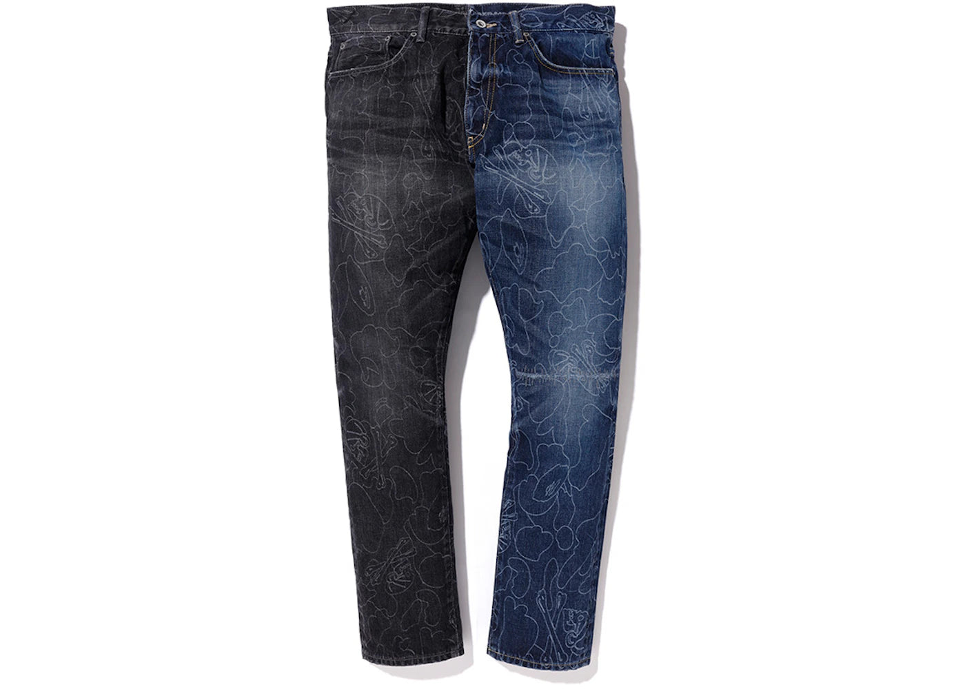 BAPE x Neighborhood DP Narrow Bottoms Black/Indigo