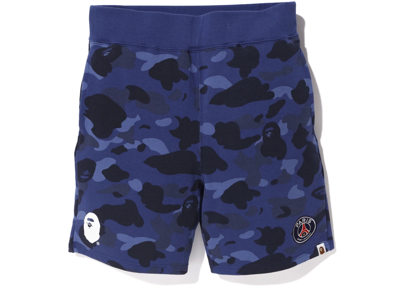 BAPE x PSG Sweat Shorts Navy