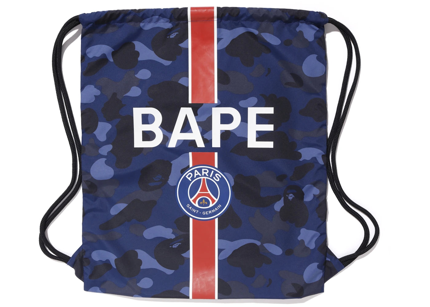 BAPE x PSG Wash Bag Navy