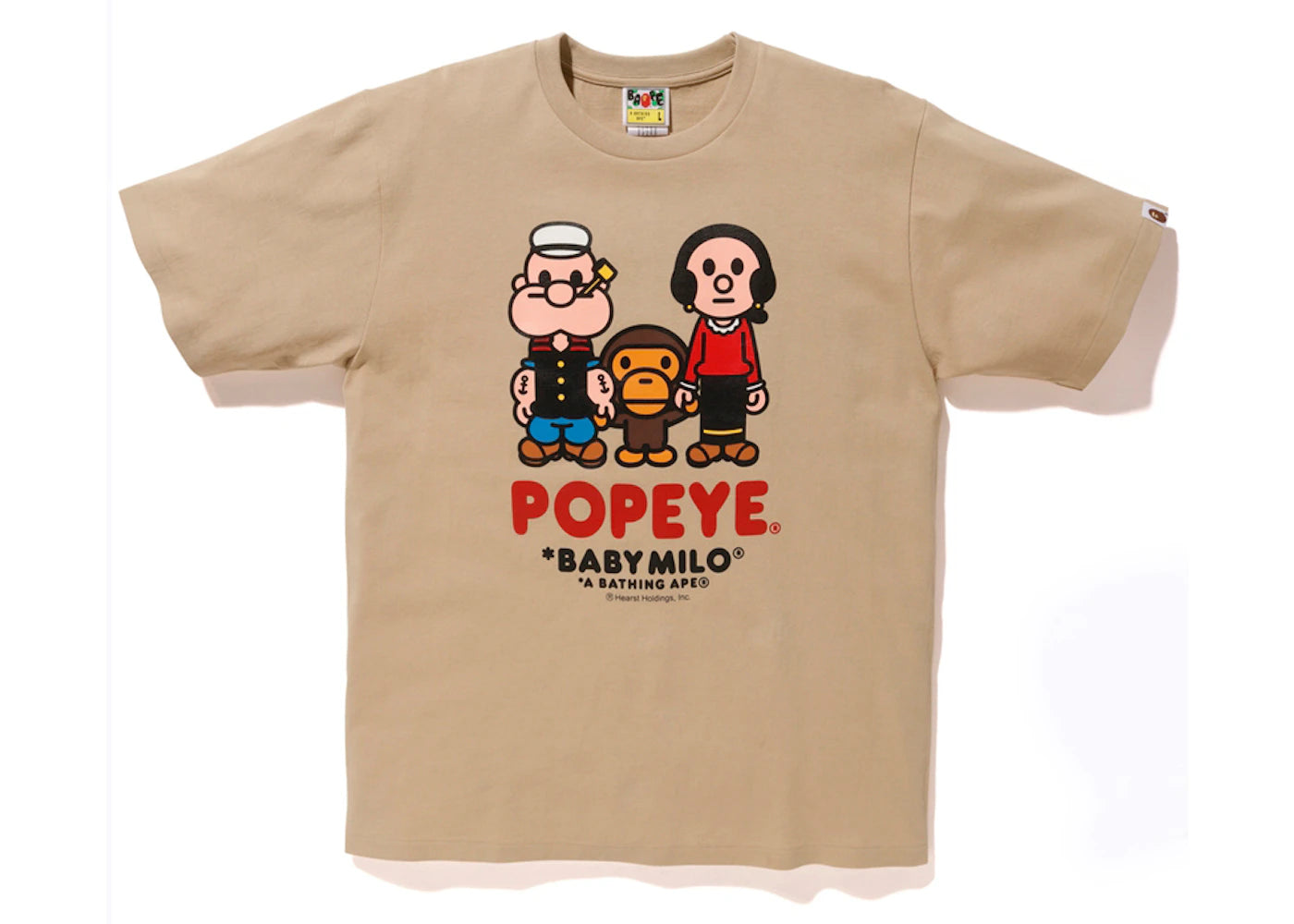 BAPE x Popeye Baby Milo Tee Beige