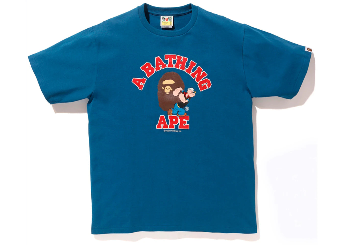 BAPE x Popeye College 2 Tee Navy