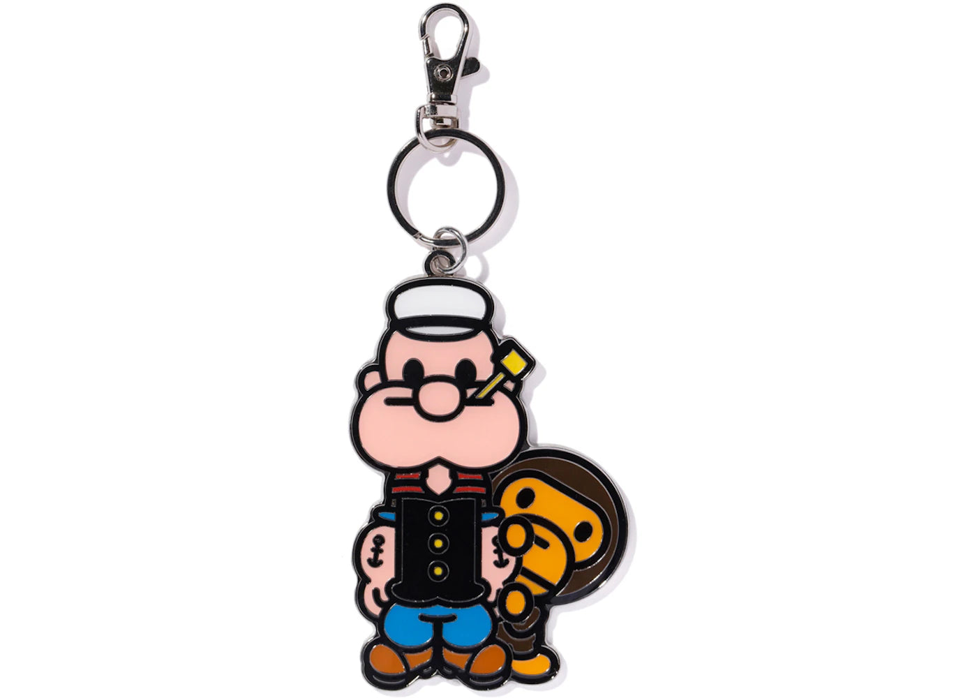 BAPE x Popeye Metal Keychain Multi