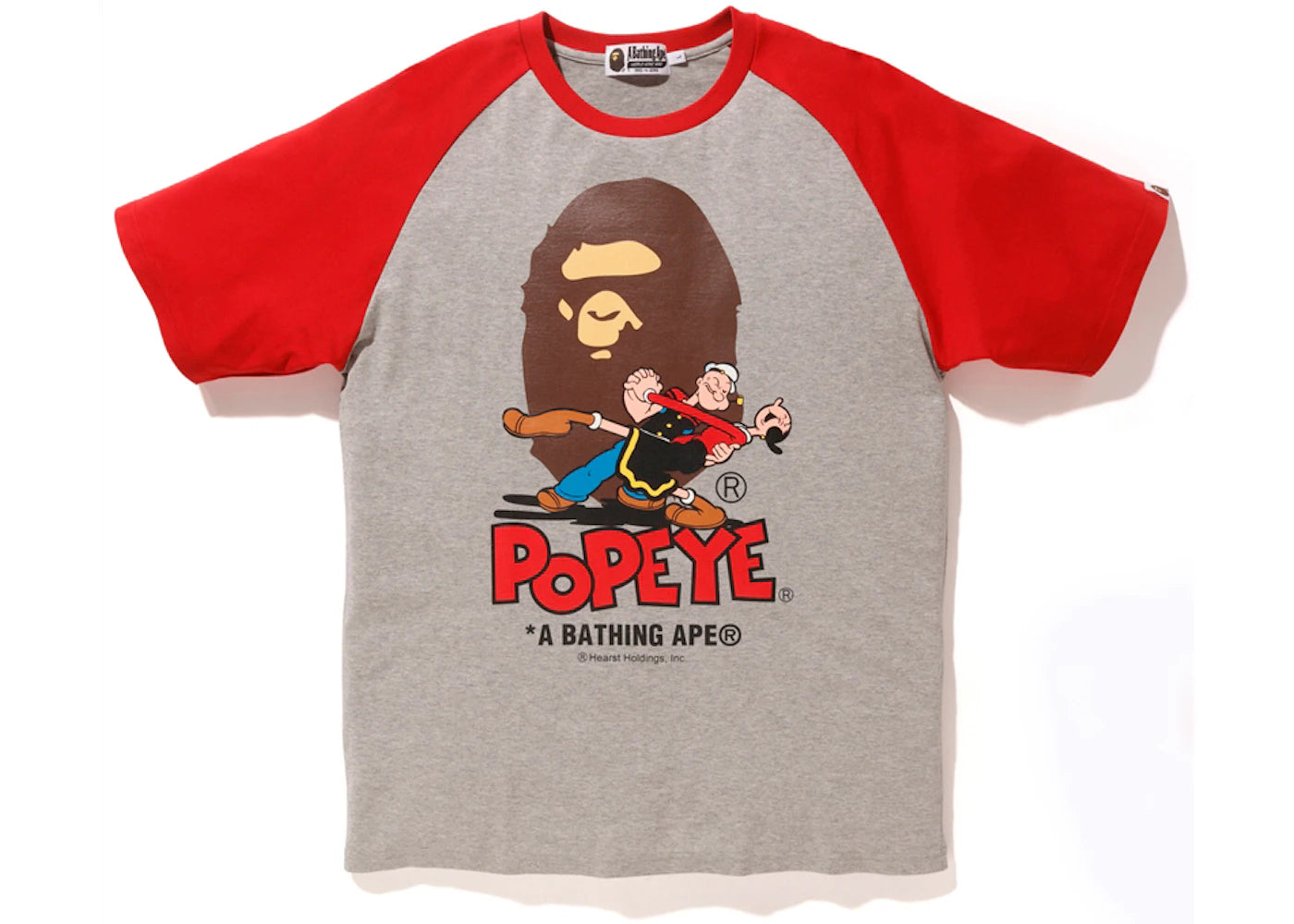 BAPE x Popeye Raglan Tee Red