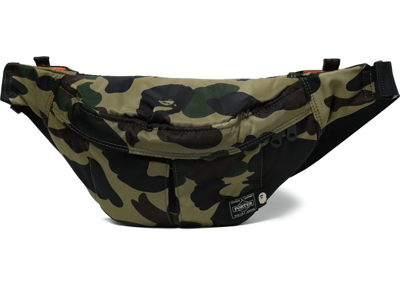 BAPE x Porter 1st Camo Waist Bag (SS18) Green