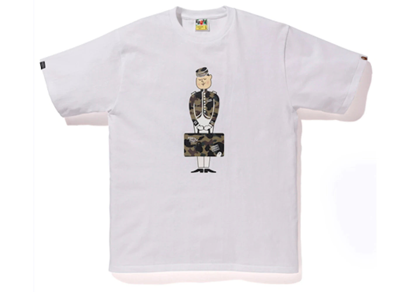 BAPE x Porter Stand Tee White