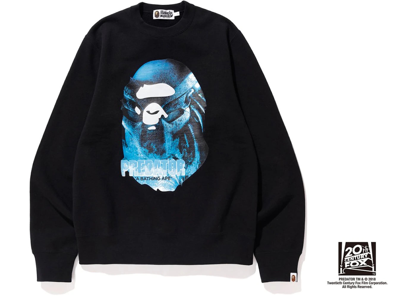 BAPE x Predator Ape Head Crewneck Black