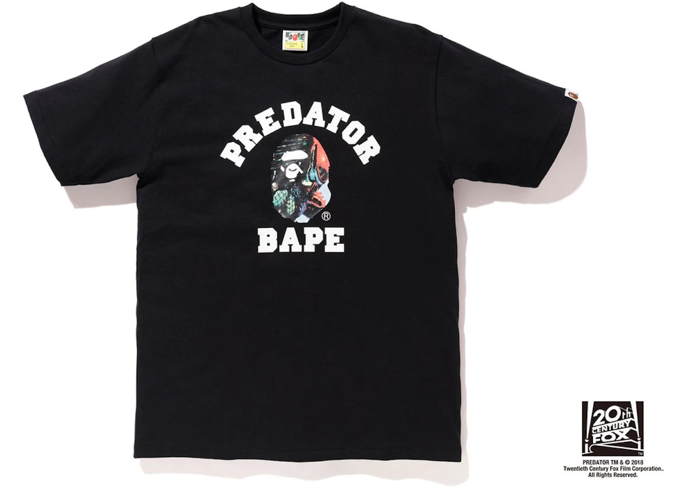 BAPE x Predator College Tee Black