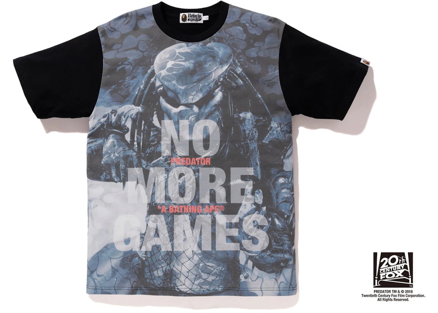BAPE x Predator Solid Camo Tee Black