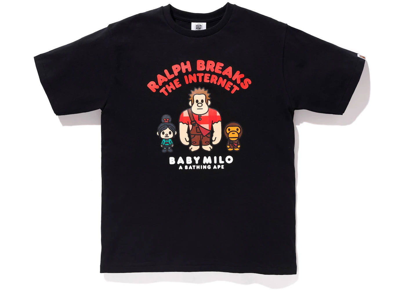 BAPE x Ralph Breaks the Internet Baby Milo Tee 1 Black