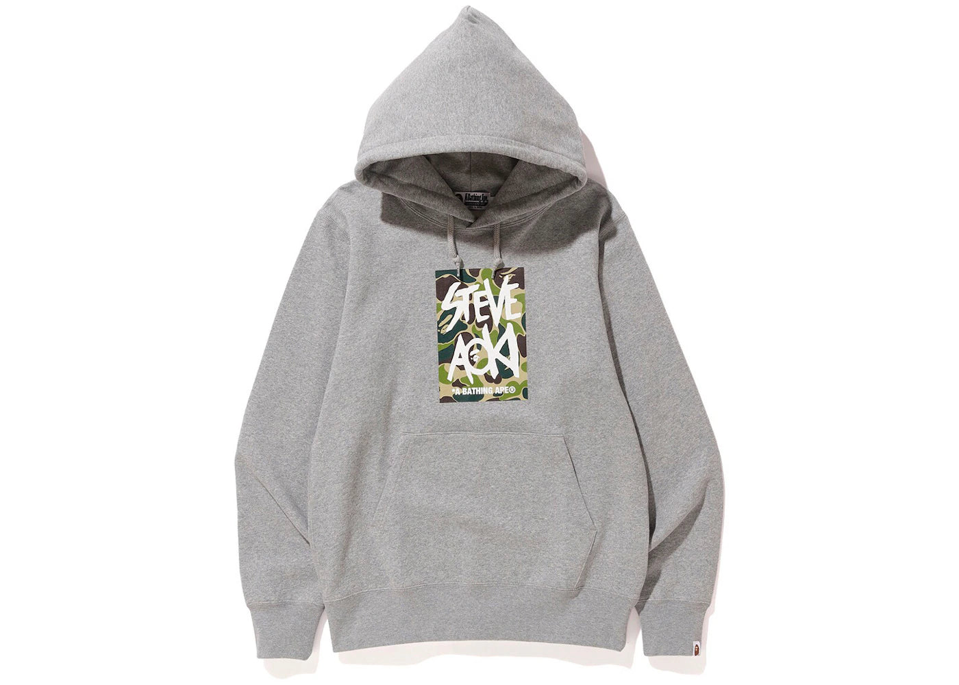 BAPE x Steve Aoki Pullover Hoodie Grey