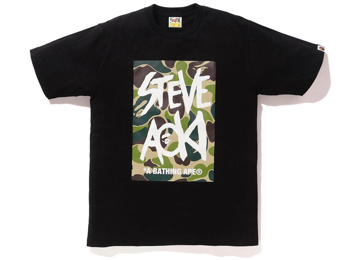 BAPE x Steve Aoki Tee Black
