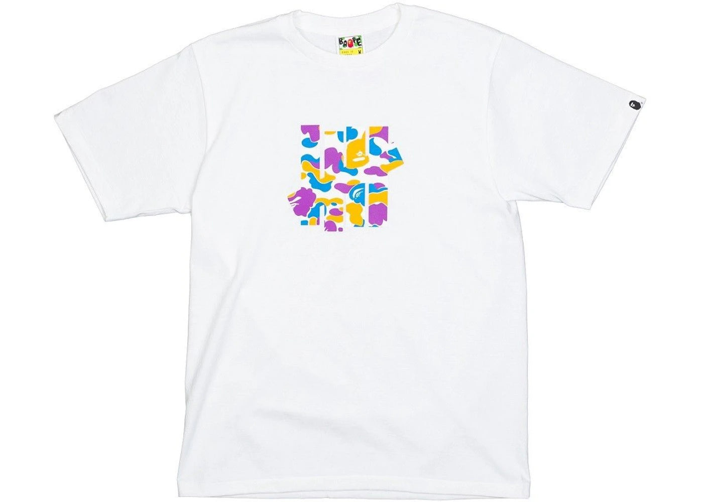 BAPE x Undefeated 5 Strike Tee White/Multi