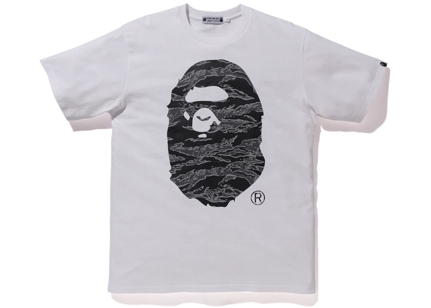 BAPE x Undefeated Apehead Tee White
