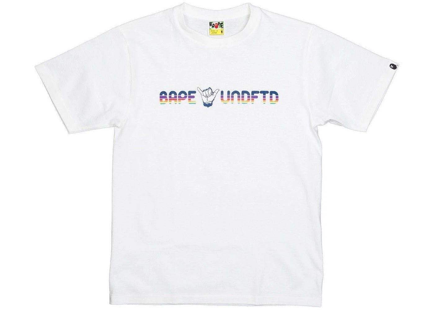 BAPE x Undefeated Shaka Tee White/Blue