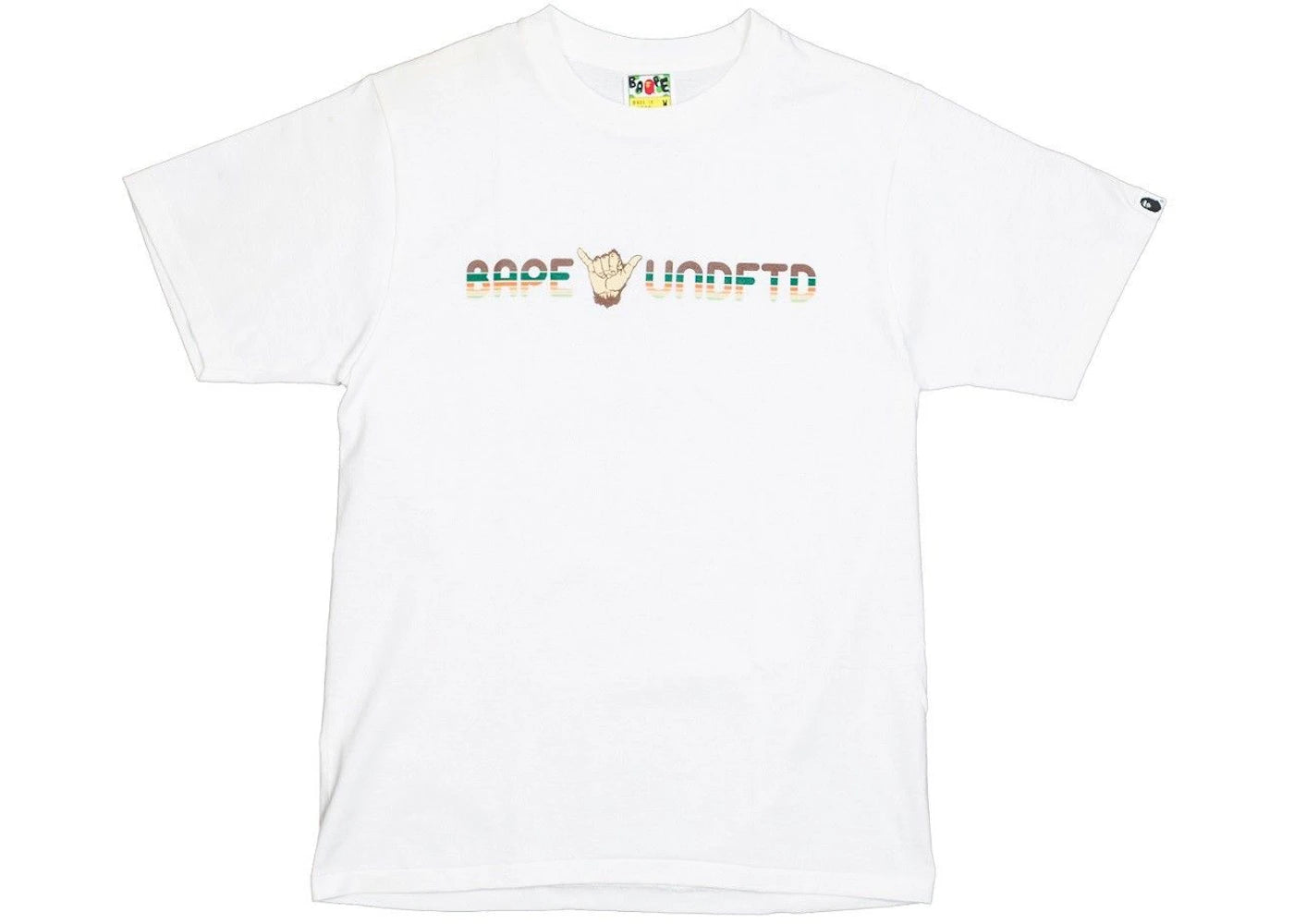 BAPE x Undefeated Shaka Tee White/Green