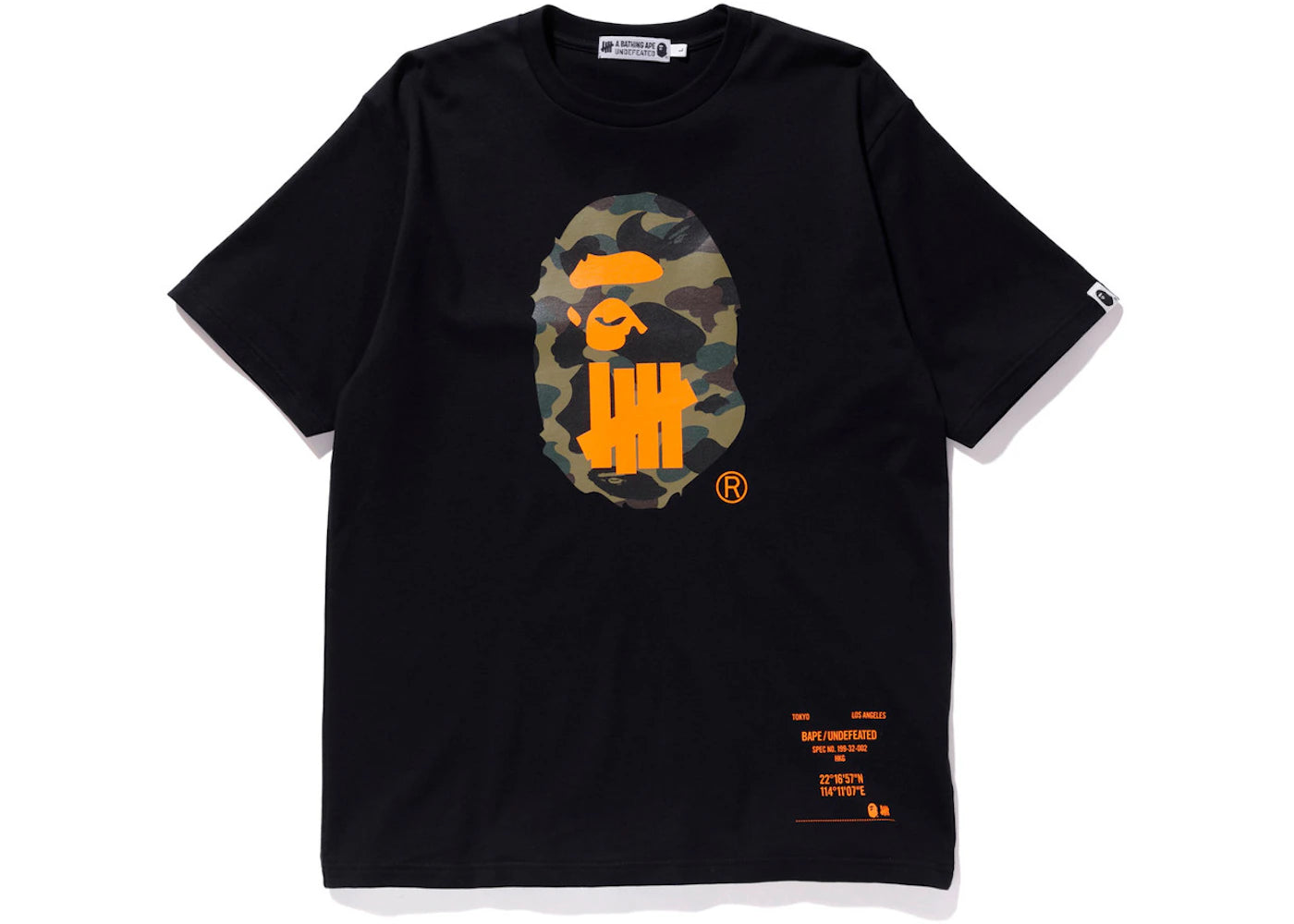 BAPE x Undefeated Sport Is War Ape Head Tee Black