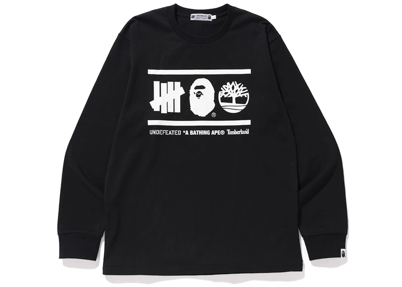 BAPE x Undefeated x Timberland L/S Tee Black