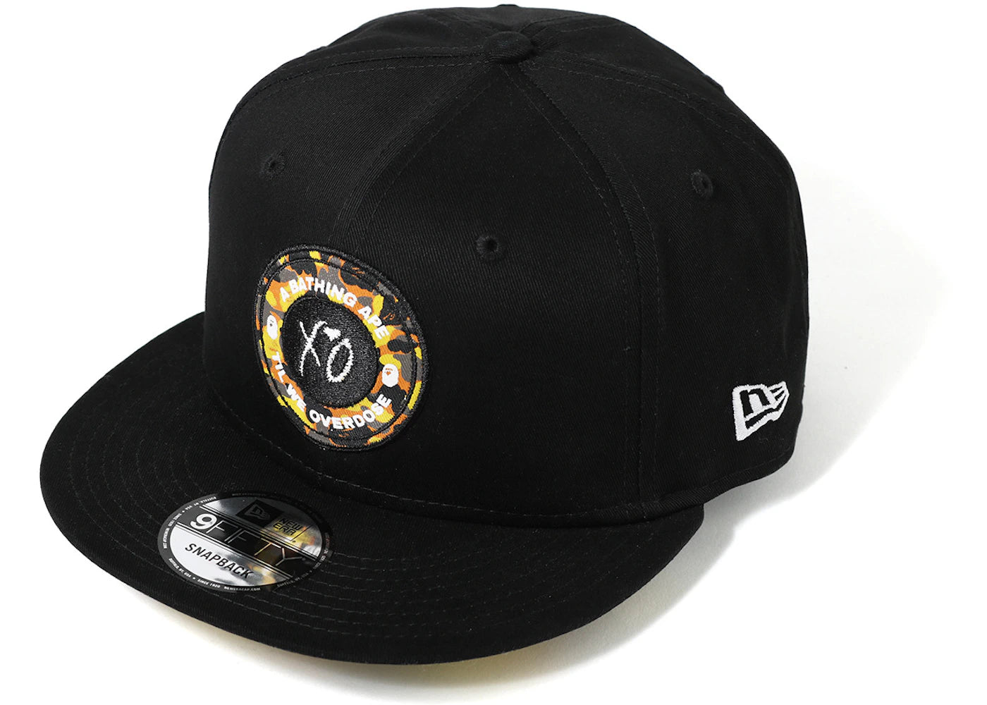 BAPE x XO New Era Snapback Cap Black