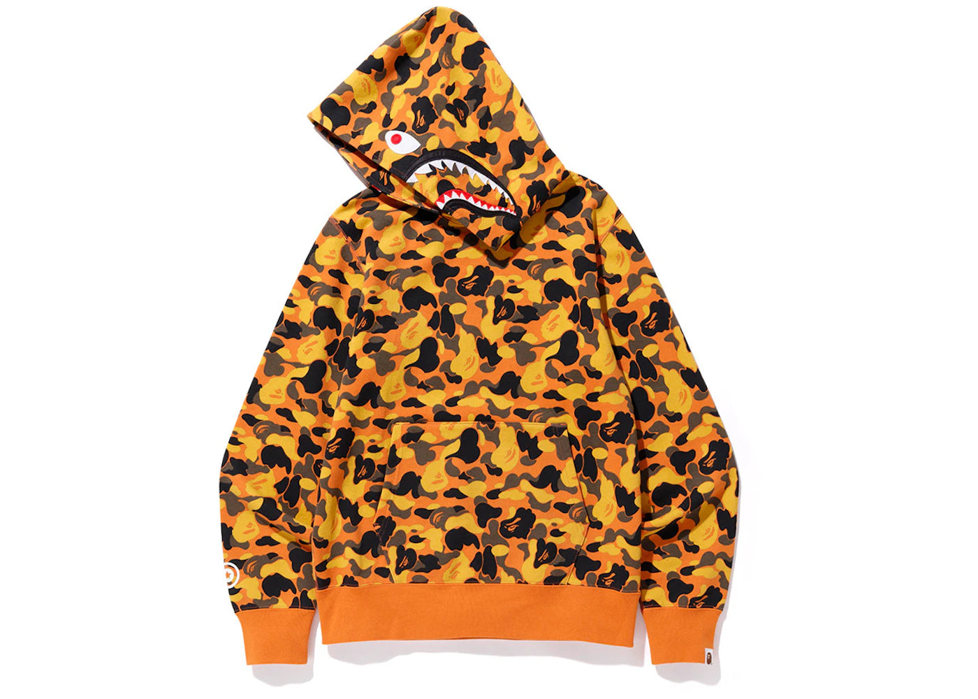 BAPE x XO Shark Pullover Hoodie Orange