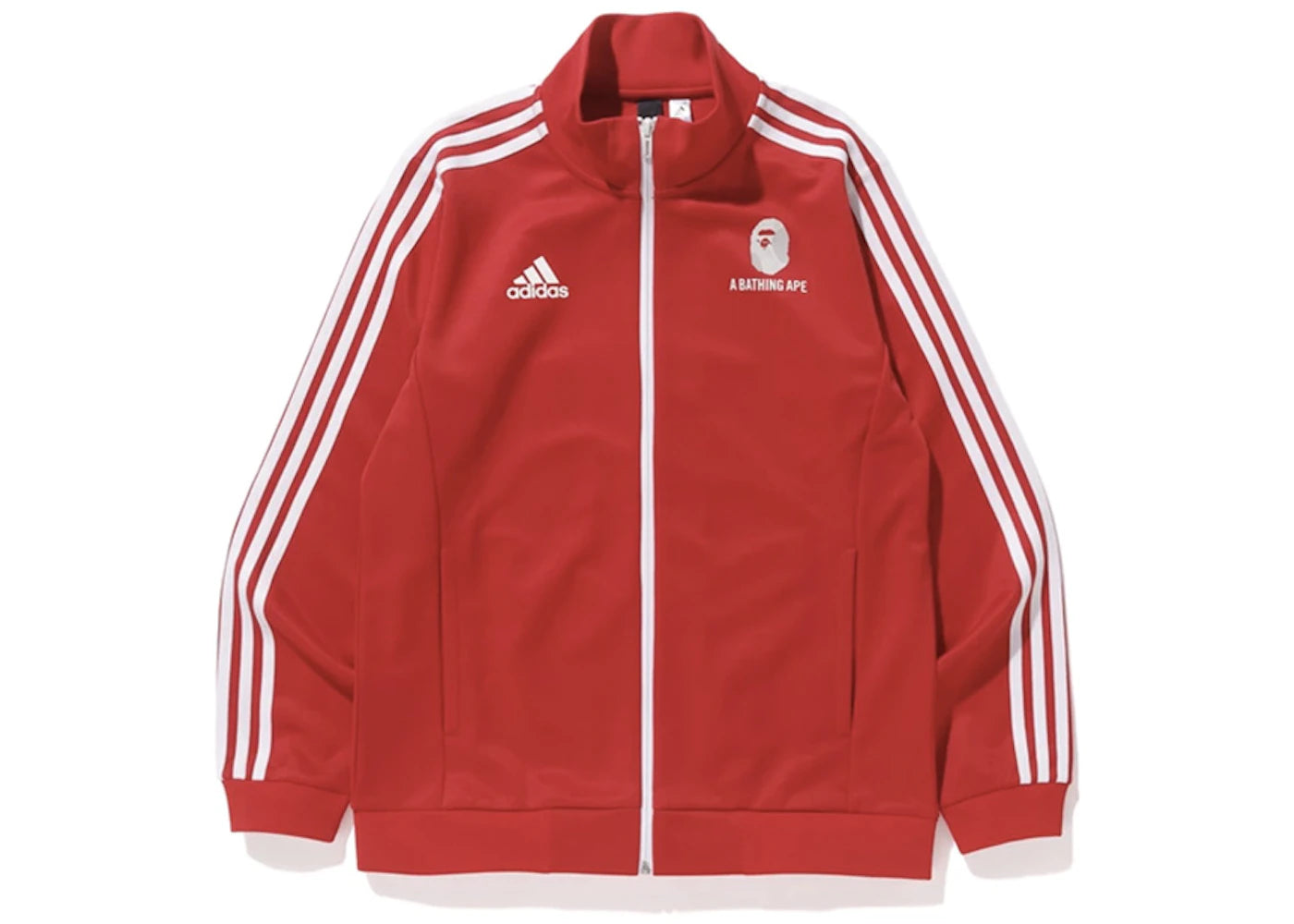 BAPE x adidas World Cup 2018 Winning Collection Zip Up Track Jacket Red
