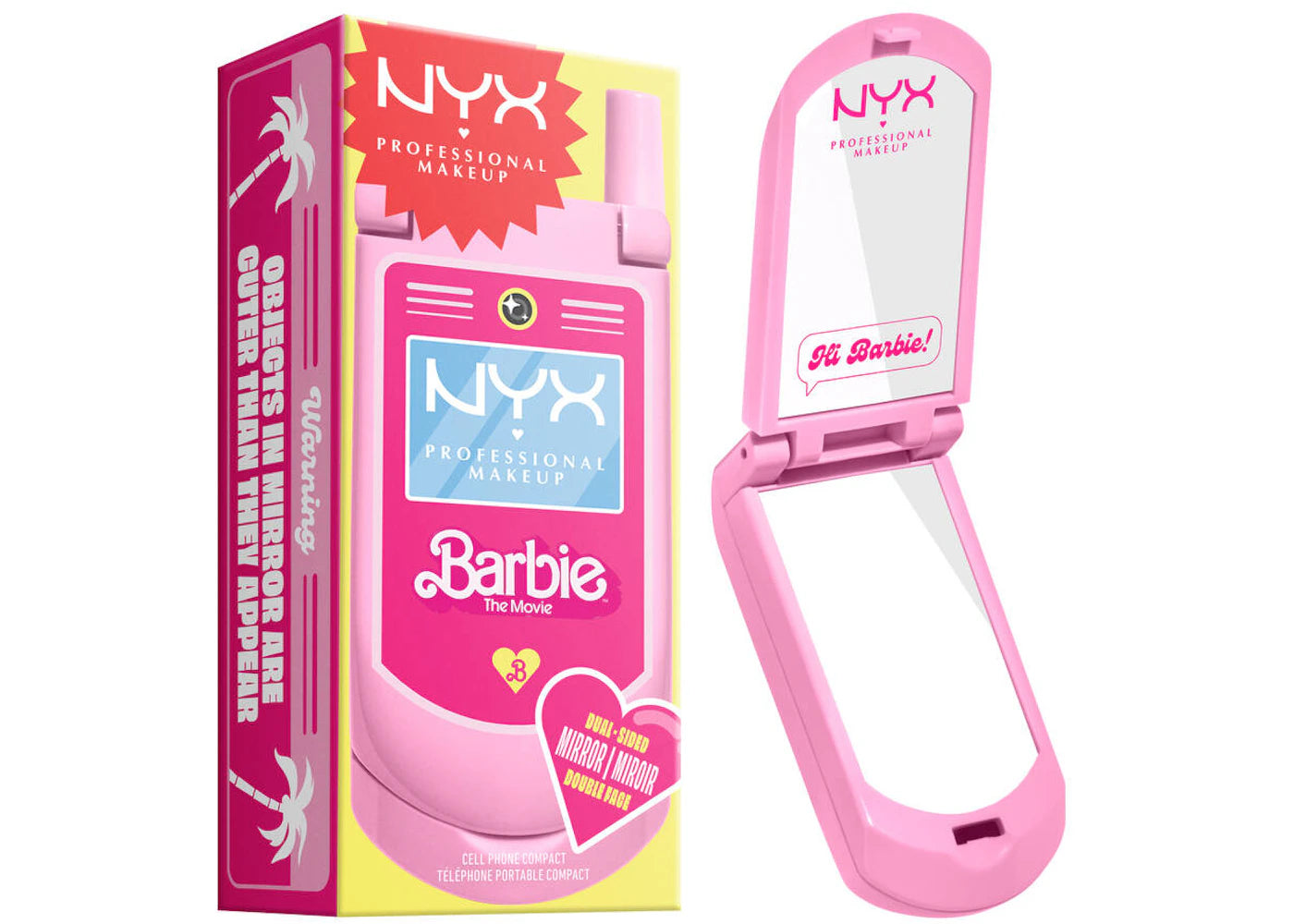 Barbie x NYX Flip Phone Mirror