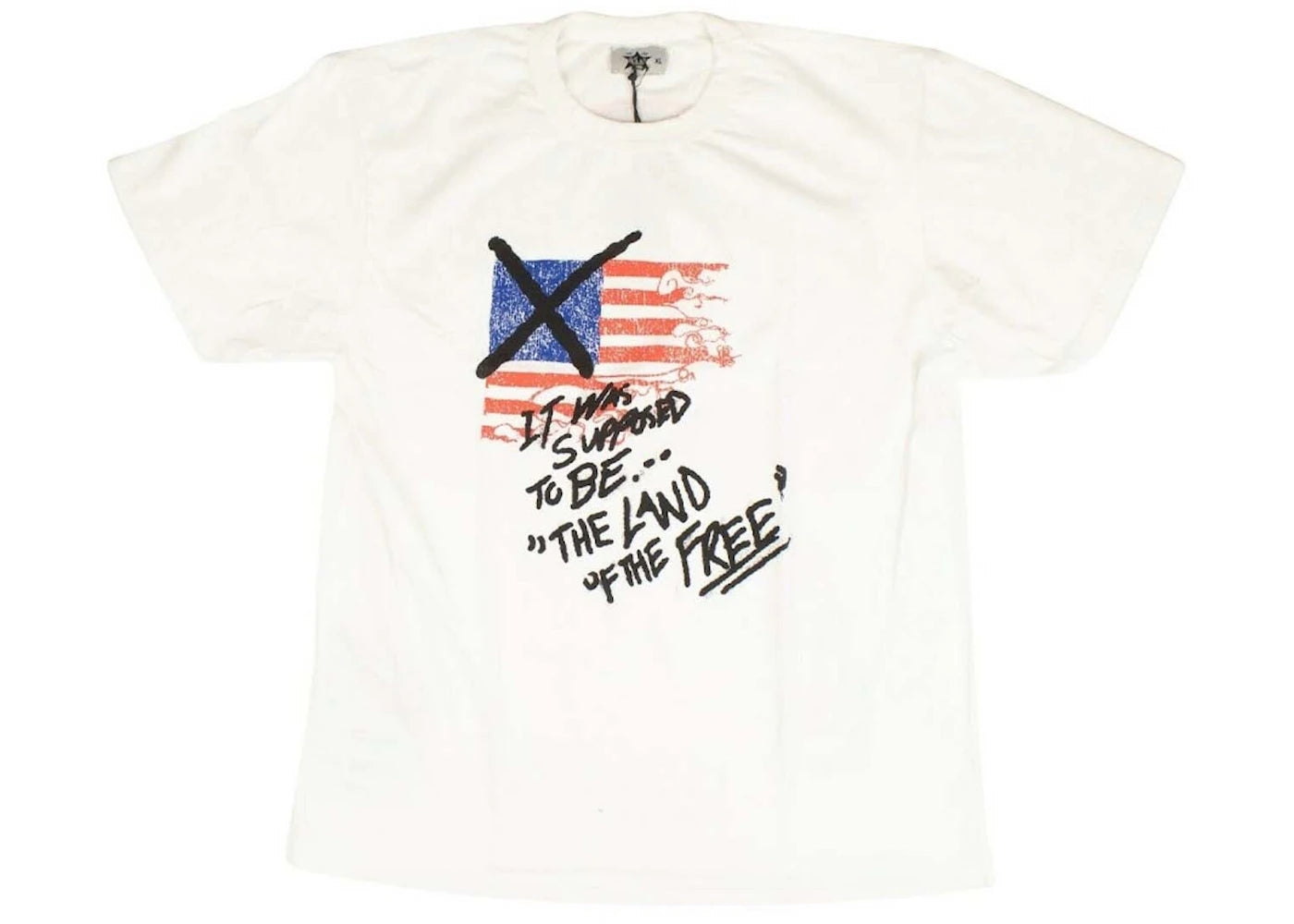 Barriers Land of the Free Short Sleeve T-shirt White